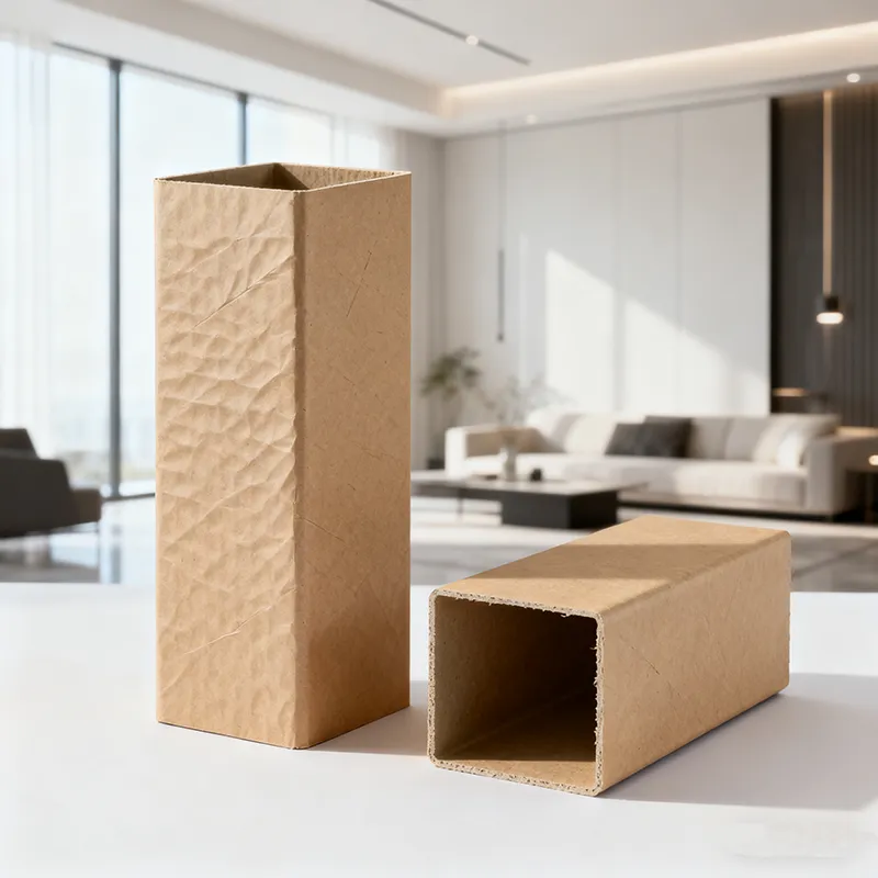 Keskkonnasõbralikud paberist ruudukujulised torud